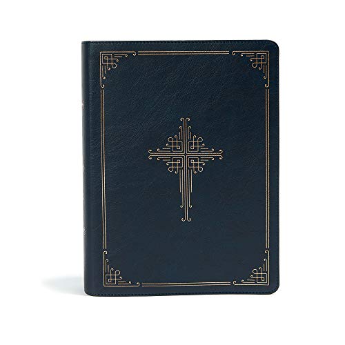 Holy Bible: CSB, Navy, Leathertouch, Ancient Faith Study Bible: Black Letter, Church Fathers, Study Notes and Commentary, Ribbon Marker, Easy-to-read ... Sewn Binding, Easy-To-Read Bible Serif Type
