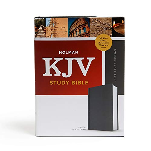 KJV Study Bible: King James Version, Charcoal Cloth over Board: Study Notes, Articles, Illustrations, Ribbon Marker, Easy to Read Bible Font KJV Study Bible: King James Version, Charcoal Cloth over Board: Study Notes, Articles, Illustrations, Ribbon Marker, Easy to Read Bible Font