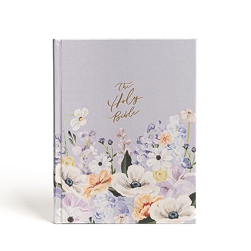 Holy Bible: Csb Notetaking Bible, Large Print Hosanna Revival Edition, Lavender/Peach Cloth-over-board
