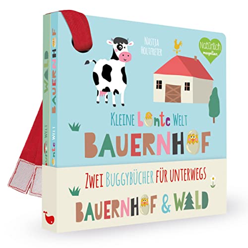 Kleine bunte Welt - Bauernhof & Wald: Zwei Buggybücher für unterwegs (Kleine bunte Buggy-Welt)