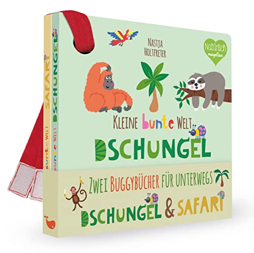 Kleine bunte Welt - Dschungel & Safari: Zwei Buggybücher für unterwegs (Kleine bunte Buggy-Welt) von Magellan