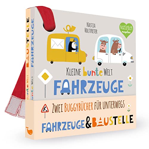 Kleine bunte Welt - Fahrzeuge & Baustelle: Zwei Buggybücher für unterwegs Kleine bunte Welt - Fahrzeuge & Baustelle: Zwei Buggybücher für unterwegs