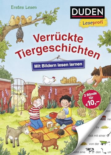 Duden Leseprofi – Mit Bildern lesen lernen: Verrückte Tiergeschichten: Kinderbuch für Erstleser ab 4 Jahren