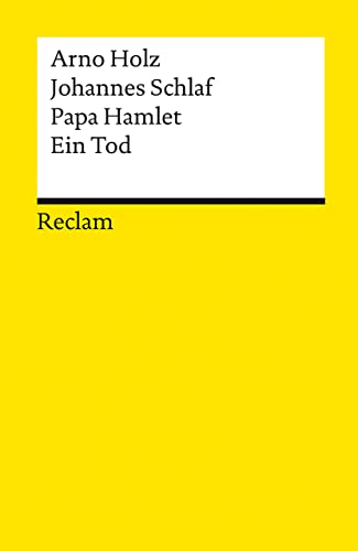 Papa Hamlet · Ein Tod (Reclams Universal-Bibliothek)