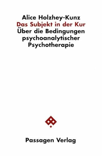 Das Subjekt in der Kur. Über die Bedingungen psychoanalytischer Psychotherapie (Passagen Philosophie)