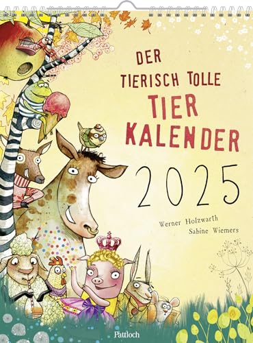 Wandkalender 2025: Der tierisch tolle Tierkalender: Kinderkalender mit 12 lustigen Tiergedichten und -bildern ab 4 Jahren Wandkalender 2025: Der tierisch tolle Tierkalender: Kinderkalender mit 12 lustigen Tiergedichten und -bildern ab 4 Jahren