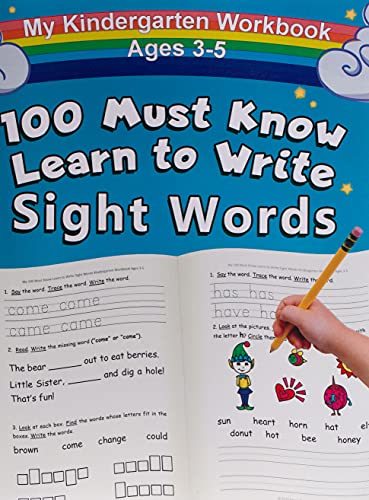 My 100 Must Know Learn to Write Sight Words Kindergarten Workbook Ages 3-5: Top 100 High-Frequency Words for Preschoolers and Kindergarteners von Home Run Press, LLC