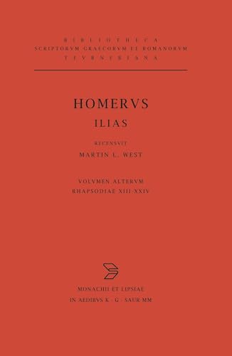 Rhapsodiae XIII-XXIV. Indices: Recensvit/Testimonia Congessit (Bibliotheca scriptorum Graecorum et Romanorum Teubneriana) von de Gruyter