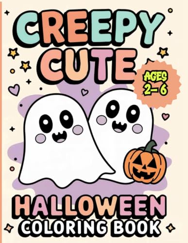 Creepy Cute Halloween Coloring Book: Spooky and fun Kawaii style Halloween coloring book for kids ages three to eight. von Independently published