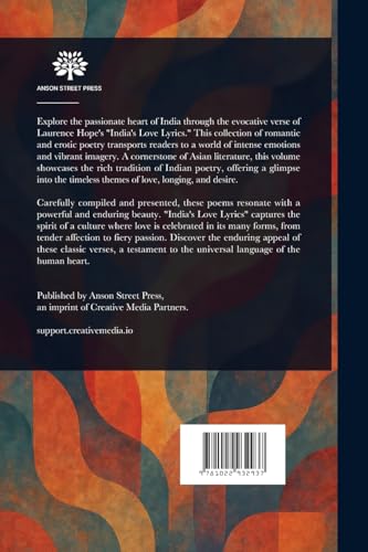 India's Love Lyrics von Anson Street Press