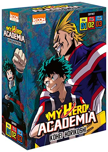Coffret My Hero Academia vol. 1 à 3: Tome 1, Izuku Midoriya : les origines ; Tome 2, Déchaîne toi, maudit nerd ! ; Tome 3, All Might