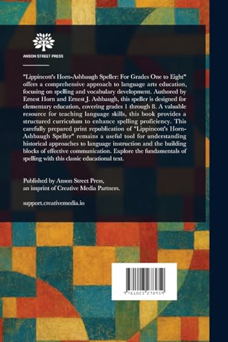 Lippincott's Horn-Ashbaugh Speller von Anson Street Press