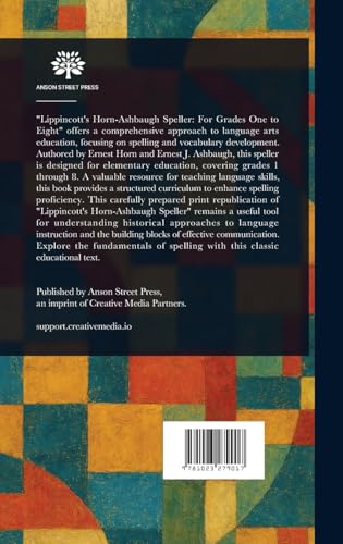 Lippincott's Horn-Ashbaugh Speller von Anson Street Press