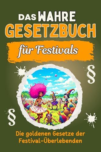 Das wahre Gesetzbuch für Festivals: Die goldenen Gesetze der Festival-Überlebenden. Genial lustiges Humorbuch - Das perfekte Geschenk für Weihnachten und Geburtstag Das wahre Gesetzbuch für Festivals: Die goldenen Gesetze der Festival-Überlebenden. Genial lustiges Humorbuch - Das perfekte Geschenk für Weihnachten und Geburtstag von FlipFlop