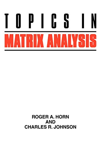 Topics in Matrix Analysis von Cambridge University Press