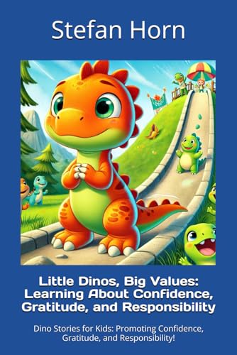 Little Dinos, Big Values: Learning About Confidence, Gratitude, and Responsibility: Dino Stories for Kids: Promoting Confidence, Gratitude, and Responsibility! Little Dinos, Big Values: Learning About Confidence, Gratitude, and Responsibility: Dino Stories for Kids: Promoting Confidence, Gratitude, and Responsibility! von Independently published