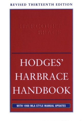 Hodges Harbrace Handbook Hodges Harbrace Handbook