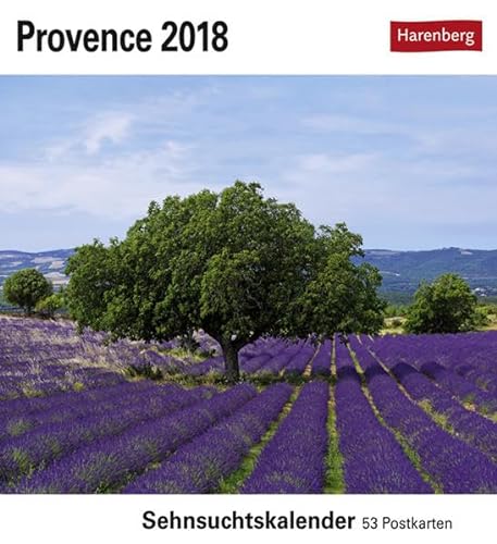 Provence - Kalender 2018: Sehnsuchtskalender, 53 Postkarten