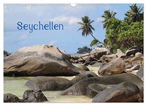 Seychellen (Wandkalender 2024 DIN A3 quer), CALVENDO Monatskalender