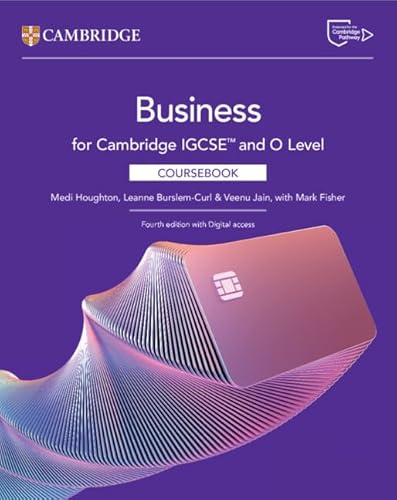 Business for Cambridge Igcse™ and O Level Coursebook + Digital Access 2 Years (Cambridge International Igcse) von Cambridge