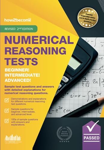 Numerical Reasoning Tests Beginner - Intermediate - Advanced: Sample test questions and answers with detailed explanations for Beginner, Intermediate ... reasoning questions. (Testing Series) von How2Become Ltd