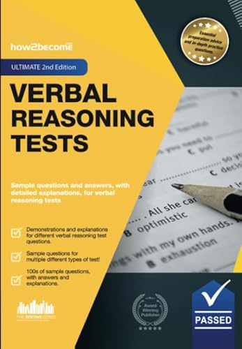 Verbal Reasoning Tests Ultimate 2nd Edition: Sample questions and answers, with detailed explanations, for verbal reasoning tests (Testing Series) von How2Become