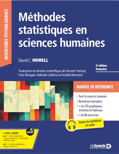 Méthodes statistiques en sciences humaines von DE BOECK SUP