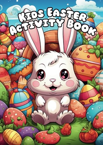 Easter Activity Book for Kids - Colouring pages, Word Search, Mazes, and lots of FUN!