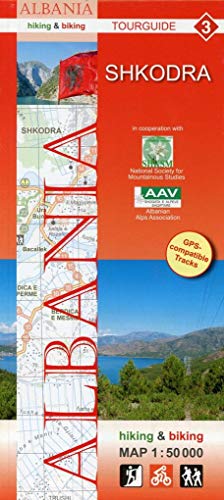 Albania hiking & biking 1:50000: Karte 3: Shkodra von Huber Kartographie