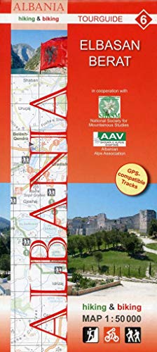 Albania hiking & biking 1:50000: Karte 6: Elbasan - Berat (Tourguide Albanien "Hiking & Biking" 50 T., Band 6) Albania hiking & biking 1:50000: Karte 6: Elbasan - Berat (Tourguide Albanien "Hiking & Biking" 50 T., Band 6)