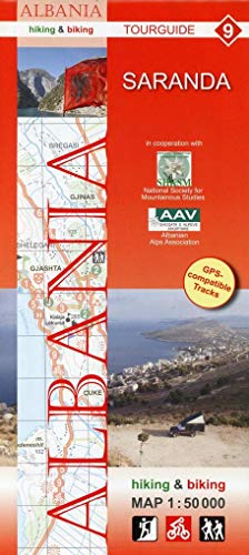 Albania hiking & biking 1:50000: Karte 9: Saranda (Tourguide Albanien "Hiking & Biking" 50 T., Band 9) Albania hiking & biking 1:50000: Karte 9: Saranda (Tourguide Albanien "Hiking & Biking" 50 T., Band 9)