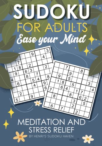 Sudoku for Adults: Ease you Mind - Meditation and Stress Relief von Independently published