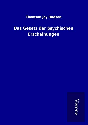 Das Gesetz der psychischen Erscheinungen