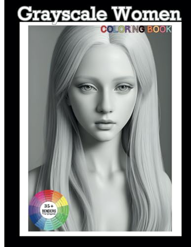 Grayscale Women: Coloring book