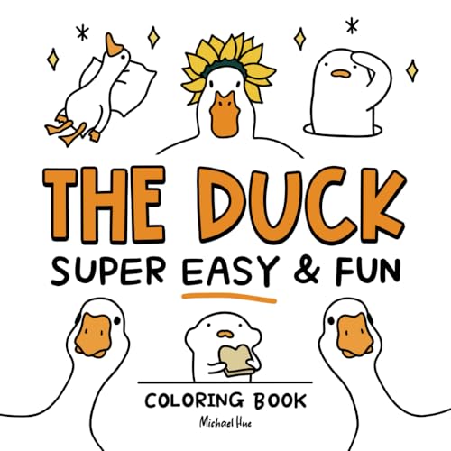 The Duck Coloring Book: Super Easy and Fun Illustrations for Adults and Kids (Bold & Easy Coloring) von Independently published