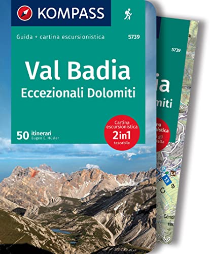 KOMPASS guida escursionistica Val Badia, Eccezionali Dolomiti, 50 itinerari: cartina escursionistica, Download gratuito dei dati GPX