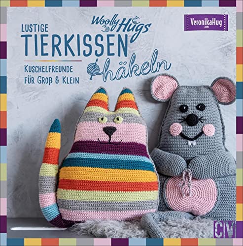 Woolly Hugs Lustige Tierkissen häkeln. Kuschelfreunde für Groß & Klein. Veronika Hug präsentiert detaillierte Anleitungen zu süßen Häkel-Tiermotiven. Woolly Hugs Lustige Tierkissen häkeln. Kuschelfreunde für Groß & Klein. Veronika Hug präsentiert detaillierte Anleitungen zu süßen Häkel-Tiermotiven.