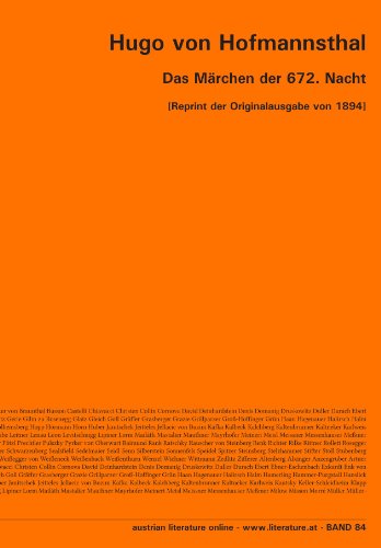 Das Märchen der 672. Nacht: [Reprint der Originalausgabe von 1894]