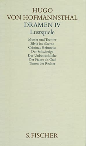 Dramen IV. Lustspiele