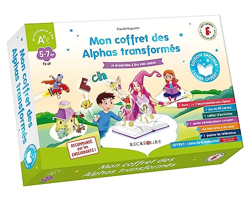 Edition spéciale Mon coffret des Alphas transformés méthode de lecture GS CP: Je m'entraîne à lire avec plaisir - Avec 1 livre La tranformation des ... 1 poster de référence et 1 livre offert