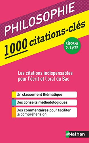 1000 citations-clés - Philosophie von NATHAN