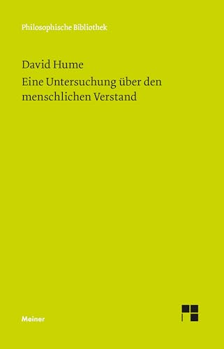 Eine Untersuchung über den menschlichen Verstand (Philosophische Bibliothek) von Meiner Felix Verlag GmbH