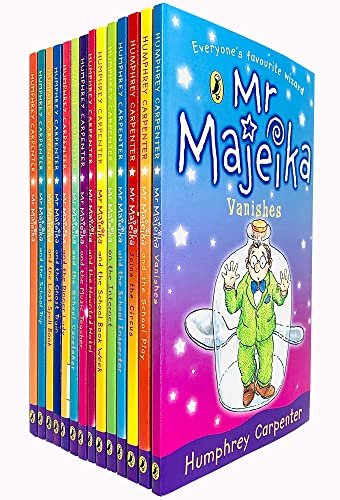 Mr Majeika Collection 14 Books Set RRP:£69.86(Mr Majeika,the School Trip,Mr Majeika and the Lost Spell Book,the Ghost Train, the Dinner Lady, the School Caretaker, the Music Teacher, the Haunted Hotel, the School Book Week, the Internet,..) (Mr Majeika