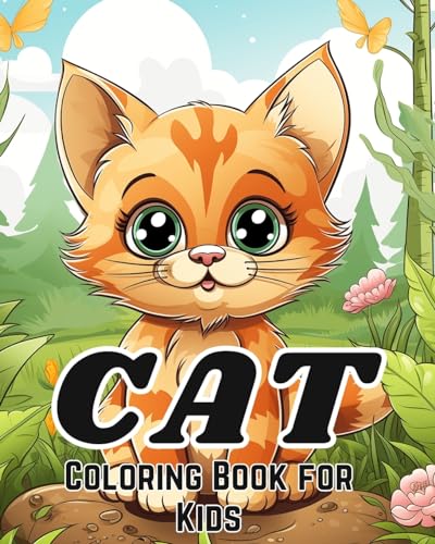 Cat Coloring Book for Kids Ages 8-12: Cute and Adorable Cartoon Cats and Kittens von Blurb