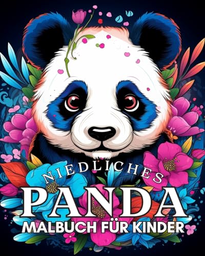 Niedliches Panda-Malbuch für Kinder: Lustige Malvorlagen für Mädchen und Jungen im Alter von 4-8 Jahren von Blurb