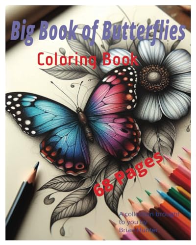 Big Book of Butterflies: Coloring Book von Independently published