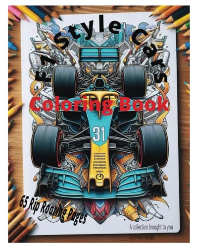 Formula One Style Cars: Coloring Book von Independently published
