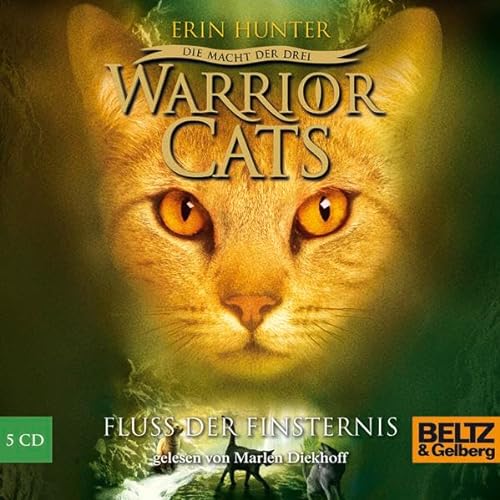 Warrior Cats - Die Macht der drei. Fluss der Finsternis: Gelesen von Marlen Diekhoff, 5 CDs in der Multibox, 6 Std. 48 Min.