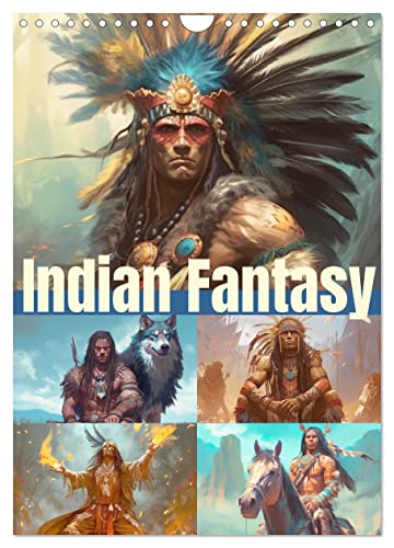 Indian Fantasy (Wandkalender 2024 DIN A4 hoch), CALVENDO Monatskalender von CALVENDO