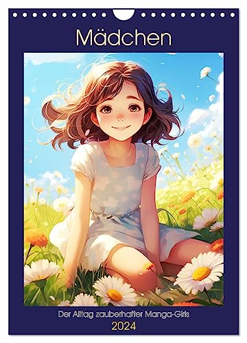 Mädchen. Der Alltag zauberhafter Manga-Girls (Wandkalender 2024 DIN A4 hoch), CALVENDO Monatskalender von CALVENDO